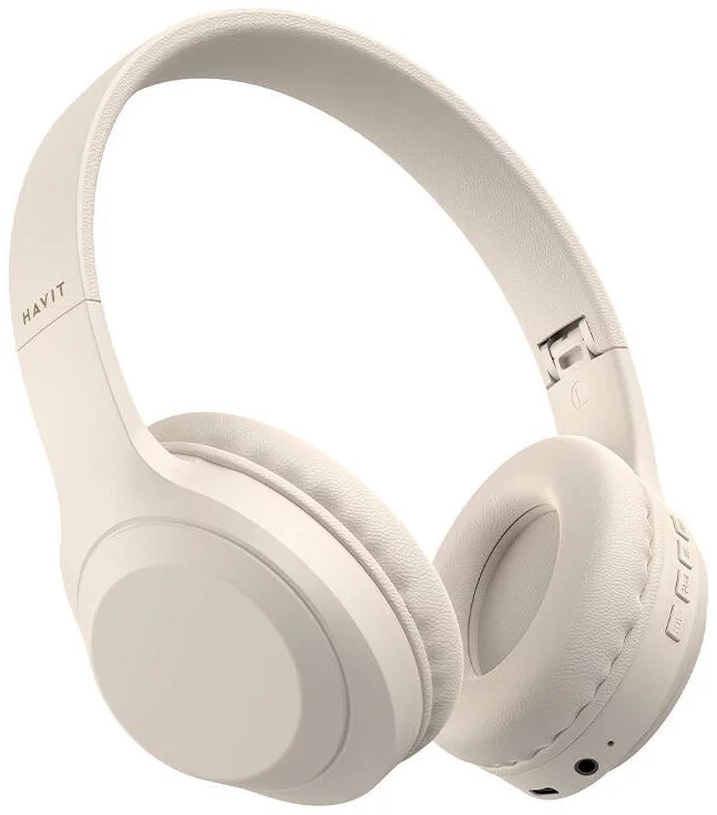 Casti wireless HAVIT H628BT, pliabile, bluetooth 5.1, Bej - 1 | YEO