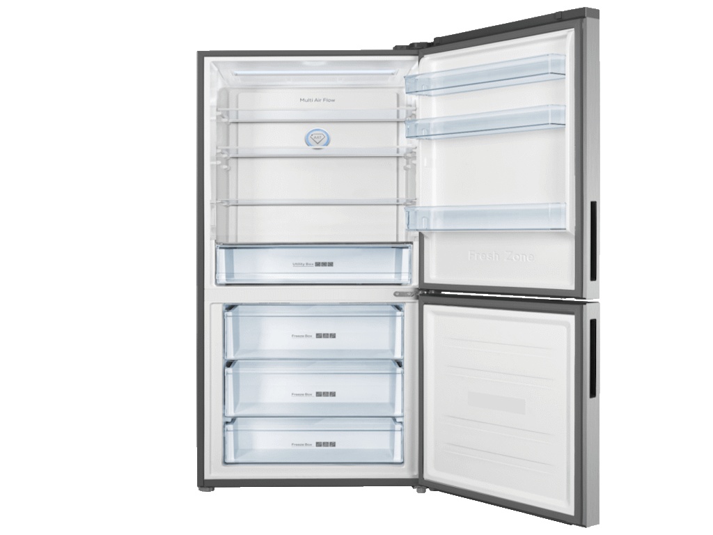 Combina frigorifica Tesla RC4200FTXE, 417 L, H185Clasa E, Total No Frost, lumina LED, Inox - 2 | YEO
