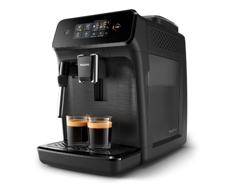 Espressor automat Philips EP2224/10, 2 Bauturi , Rasnita Ceramica, Sistem de Spumare a Laptelui, Ecran Tactil, Negru - 2 | YEO