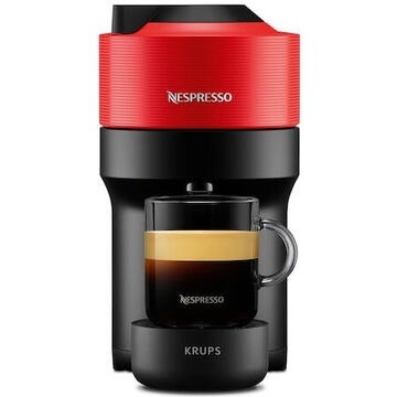 Espressor capsule Krups Vertuo Pop XN9205, 0.56L, negru cu rosu - 1 | YEO