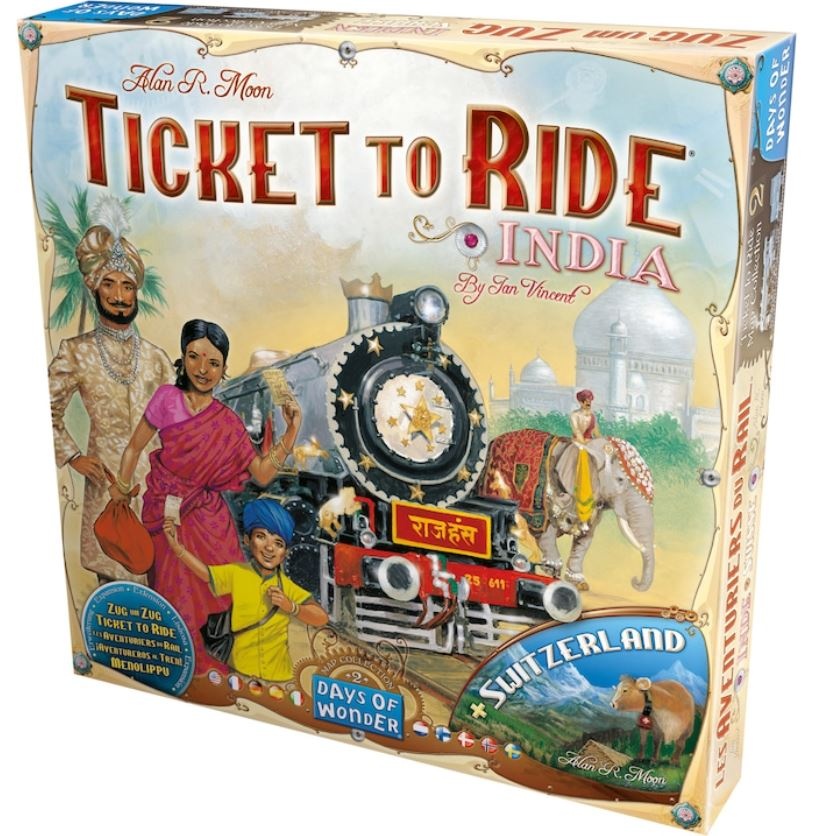 Extensie Asmodee - Ticket to Ride, Map Collection, India & Swiss, lb. engleza - 1 | YEO