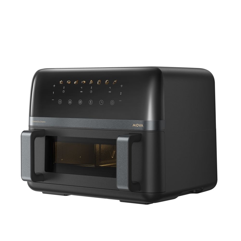 Friteuza cu aer MOVA, AeroChef FD20 Pro, 2700 W, 9L, Metal, LED, 7 Moduri, Negru