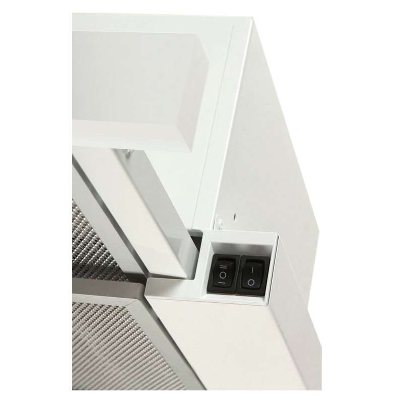 Hota Telescopica Incorporabila Tornado Sondo 700 (60), 1 motor, latime 60 cm, 2 viteze, absorbtie 700 m3/ora, Alb - 1 | YEO