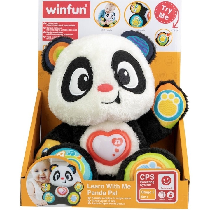 Jucarie interactiva Winfun - Invata impreuna cu ursuletul panda