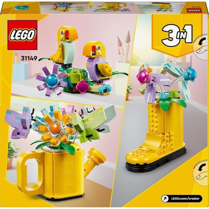 LEGO® Creator 3 in 1 - Flori in stropitoare 31149, 420 piese