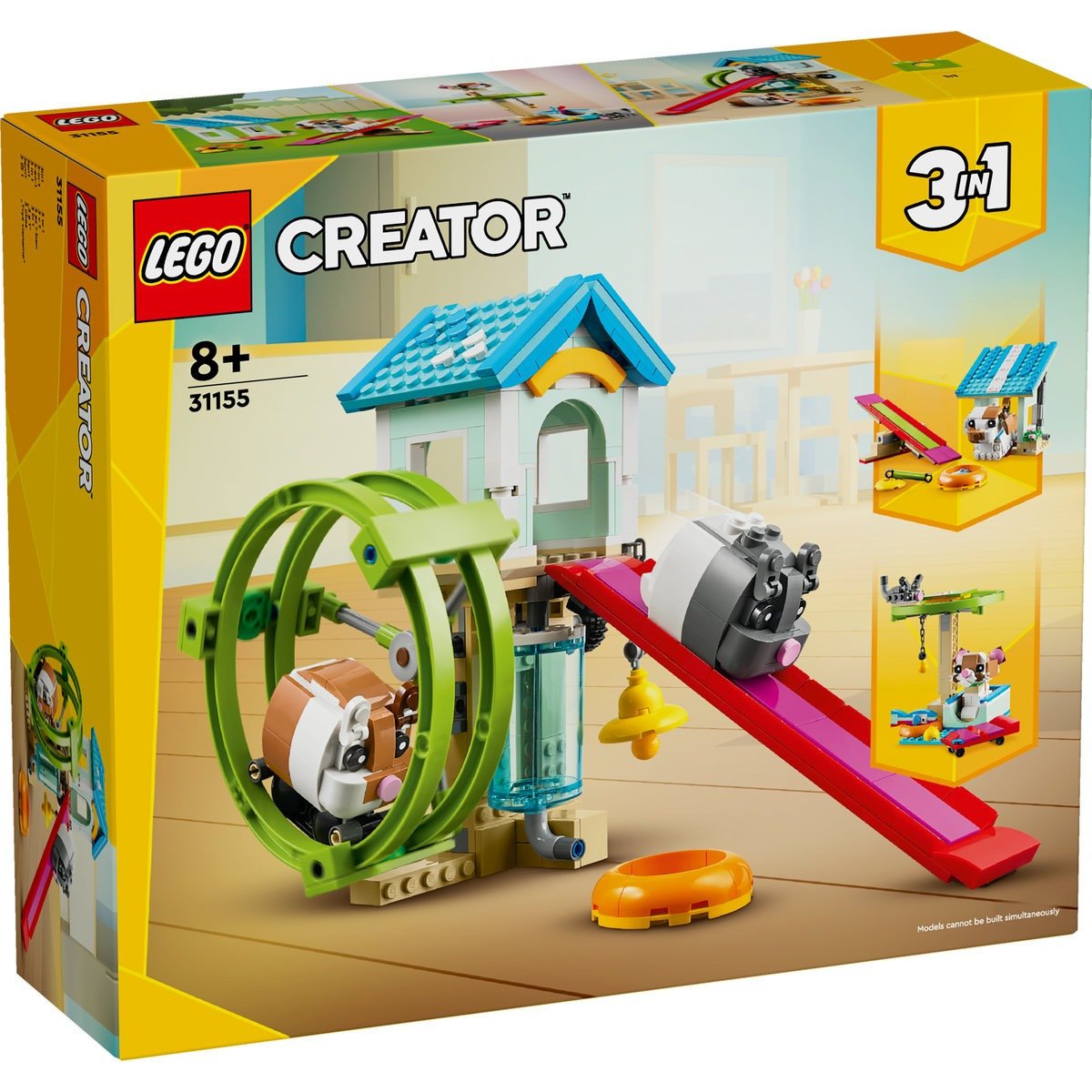 LEGO® Creator 3 in 1 - Roata Hamsterului 31155, 416 piese