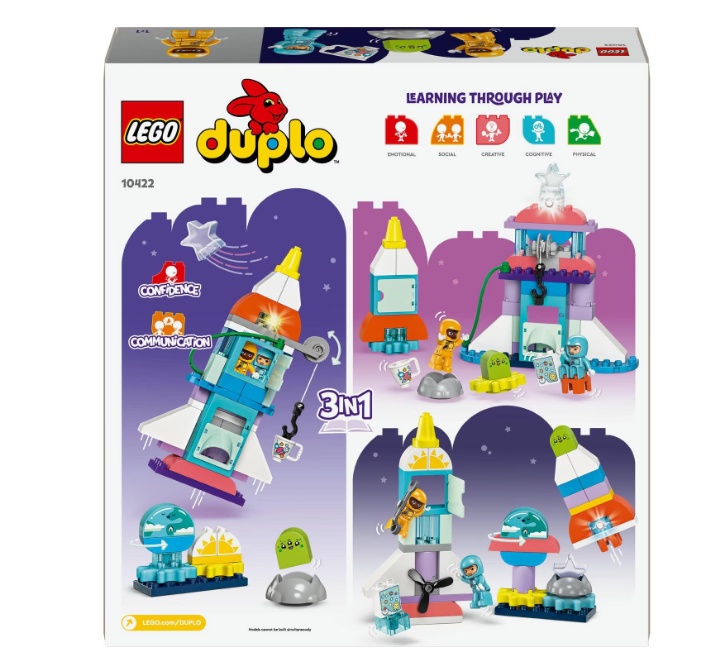 LEGO® DUPLO® - Aventura cu naveta spatiala 3 IN 1 10422, 58 piese - 2 | YEO