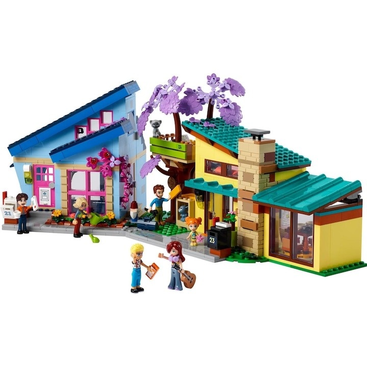 LEGO® Friends - Casele familiale ale lui Olly si Paisley 42620, 1126 piese - 3 | YEO