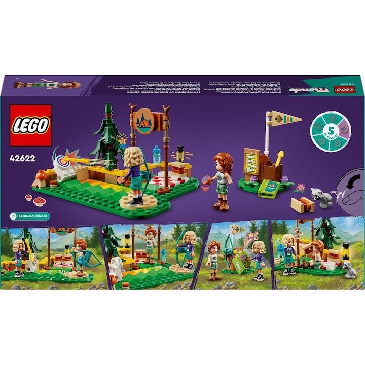 LEGO® Friends - Poligonul de tir cu arcul din tabara de aventuri 42622, 157 piese