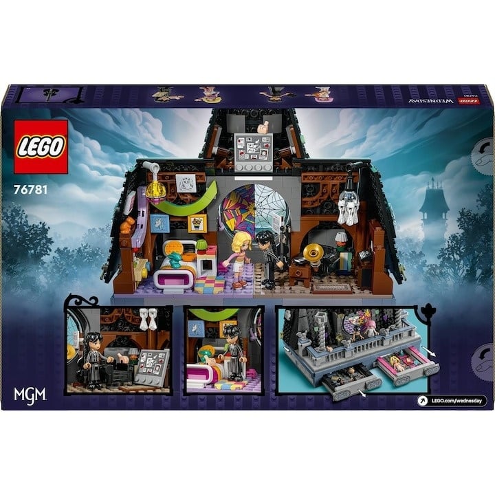 LEGO Wednesday® - Dormitorul lui Wednesday si al lui Enid 76781, 750 piese