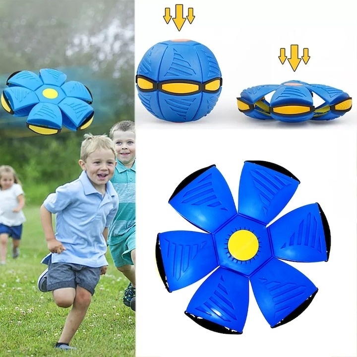 Minge transformabila Phlat Ball, flexibila, multicolor, 21.5cm, Albastra - 2 | YEO