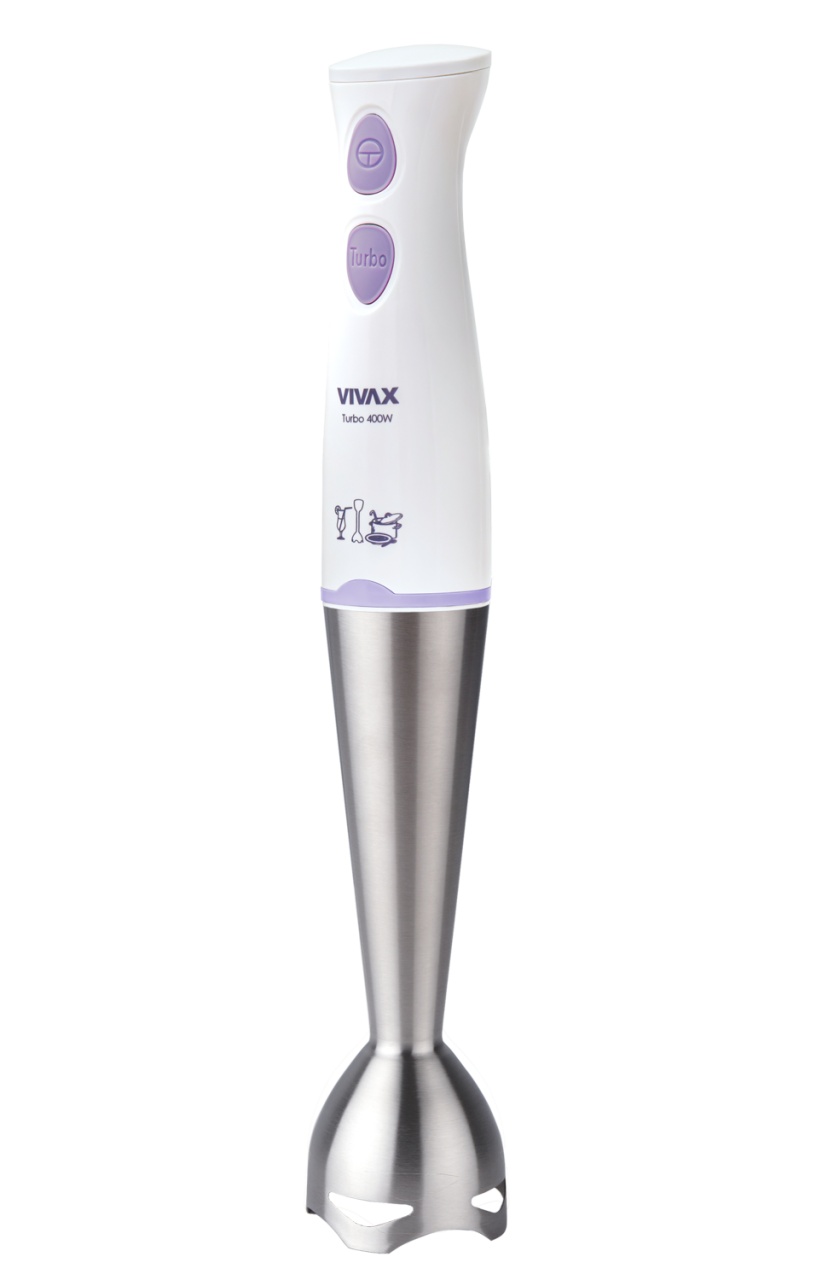 Mixer vertical Vivax SB-400WP, 400 W, 2 viteze, Functie turbo, Alb/Mov - 2 | YEO
