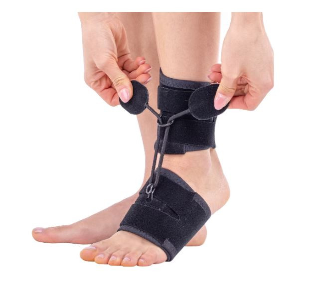 Orteza de glezna mobila Triamed Plantaris, SRT345, Negru