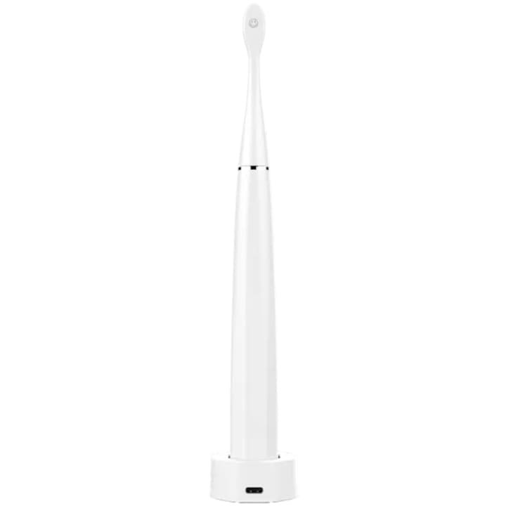 Periuta de dinti sonica electrica smart Aeno ADB0001S, 4 +8 moduri de curatare smart, incarcare wireless, 46000rpm, 90 de zile fara incarcare, IPX7, 3 capete de perie incluse, alb - 3 | YEO