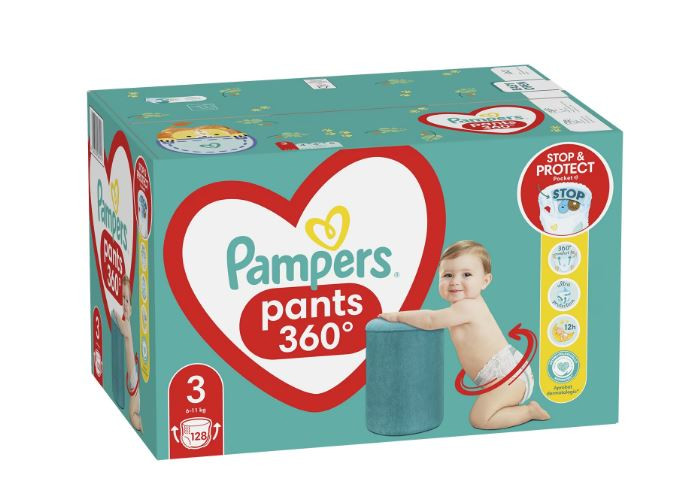 Scutece-chilotel Pampers Pants Mega Box Marimea 3, 6-11 kg, 128 buc