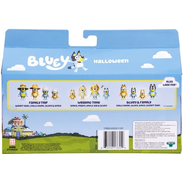 Set 4 figurine Bluey - Halloween - 3 | YEO