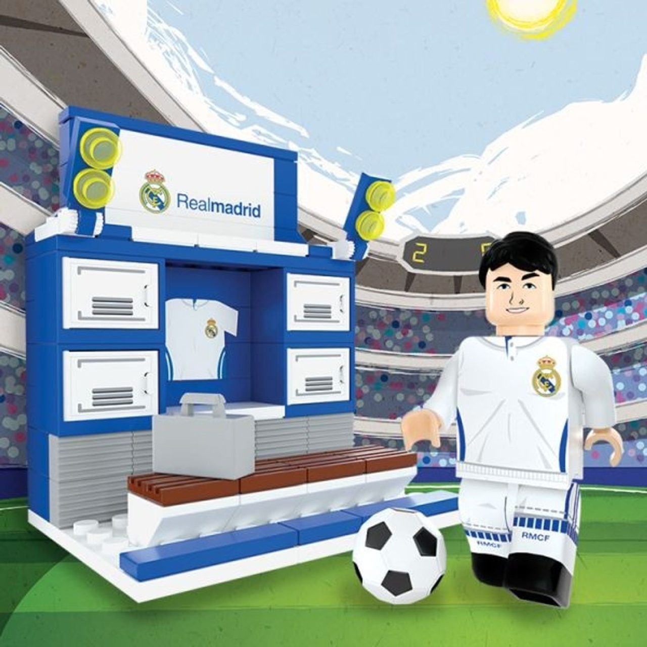 Set de constructie Nanostars - Real Madrid vestiar - 3 | YEO