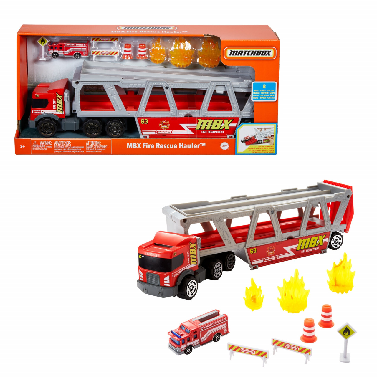 Set de joaca Matchbox - Echipaj de pompieri - 3 | YEO