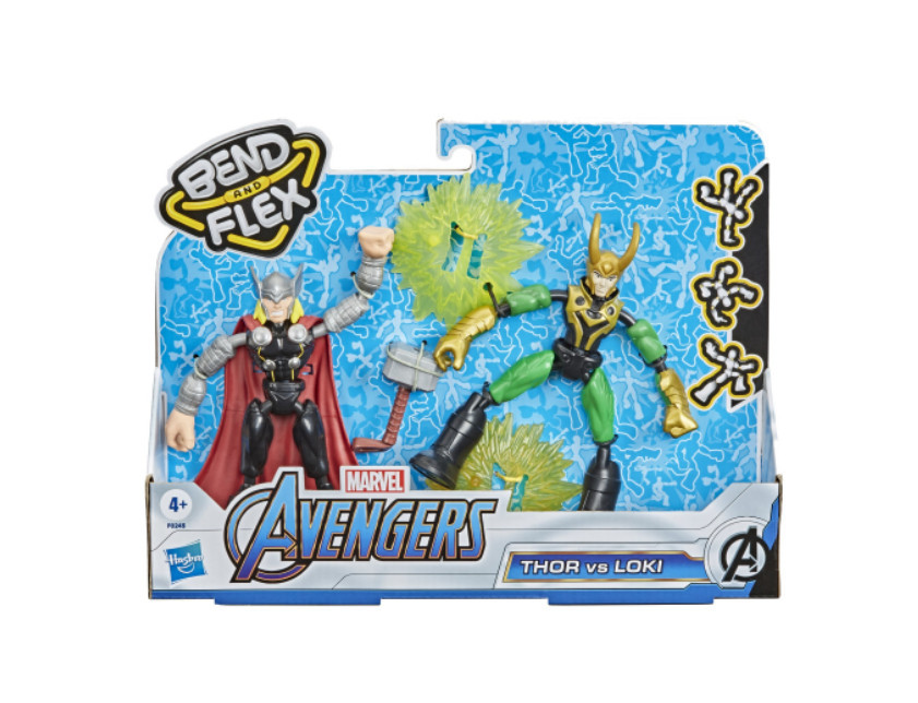 Set figurine Avengers, Bend and Flex - Thor vs Loki - 1 | YEO