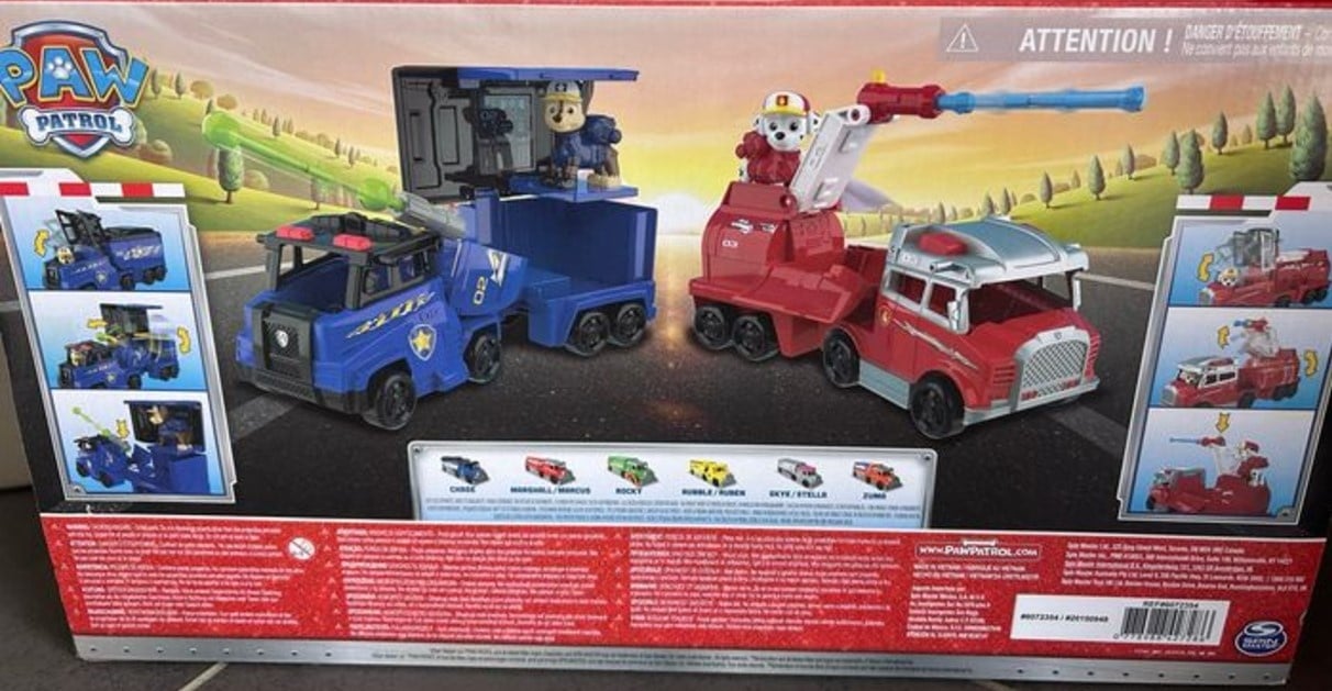 Set figurine si vehicule Paw Patrol - Big Trucks Pups - 1 | YEO