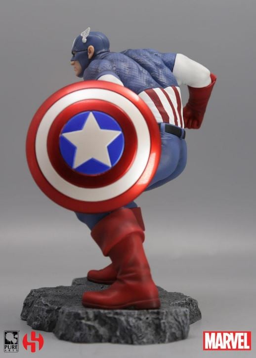 Statueta de colectie Marvel Captain America, 22 cm, Multicolor