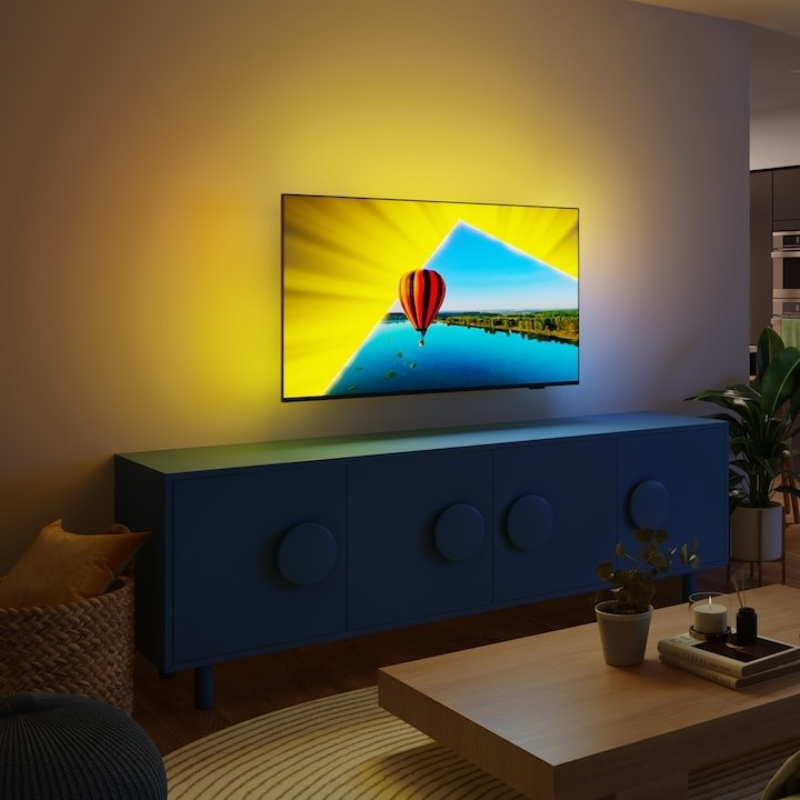 Televizor Philips AMBILIGHT tv LED 55PUS8079, 139 cm, Smart TV, 4K Ultra HD, Clasa F (Model 2024) - 1 | YEO