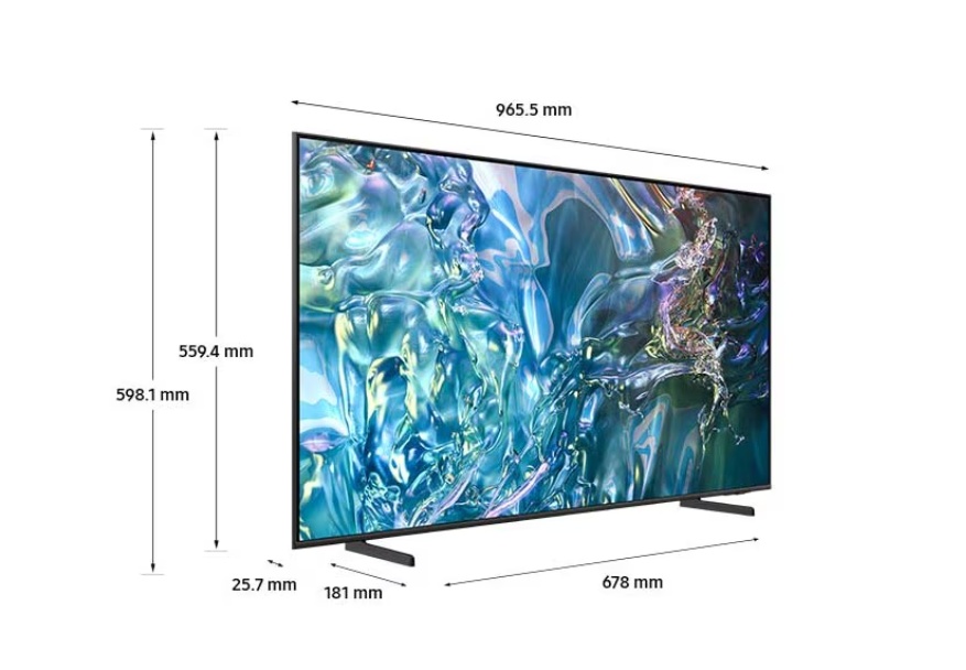 Televizor SAMSUNG QLED 43Q60D, 108 cm, Smart, 4K Ultra HD, Clasa F