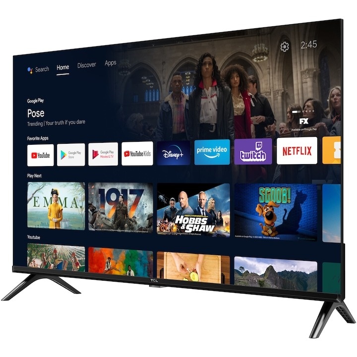 Televizor TCL LED 32S5400AF, 80 cm, Smart Android TV, Full HD - 1 | YEO