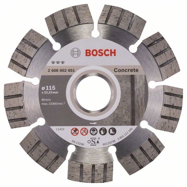 Bosch Disc diamantat Best for Concrete 115x22.23x2.2x12mm