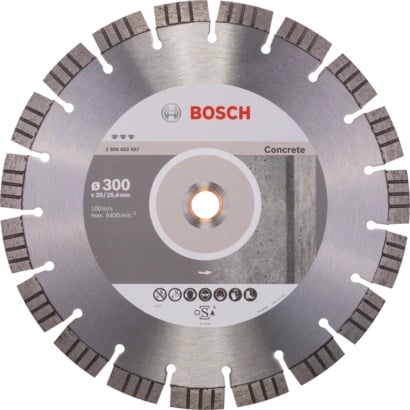 Bosch Disc diamantat beton Best 300x20/25.4 mm