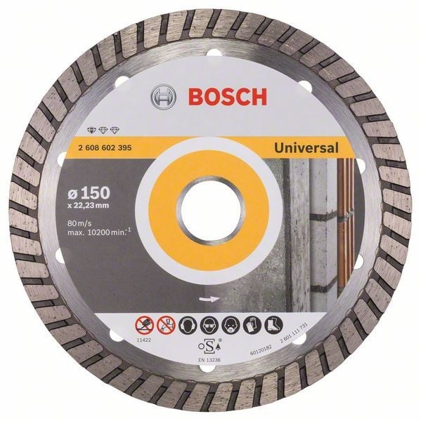 Bosch Disc diamantat Standard for Universal Turbo 150x22.23x2.5x10mm