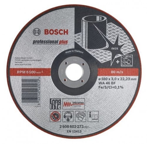 Bosch Disc slefuire semiflexibil, 180x22.23x3.0mm