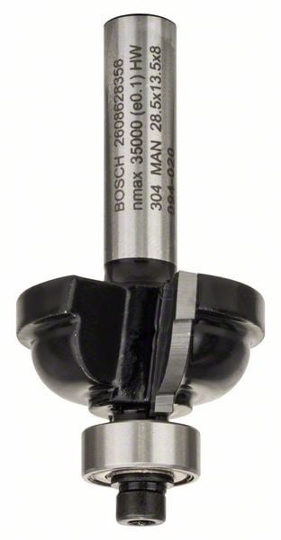 Bosch Freza pentru realizarea muchiilor F, 8mm, R1 6.3mm, D 28.5mm, L 13.2mm, G 54