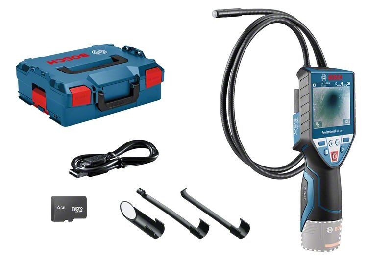 Bosch GIC 120 C (solo) Camera de inspectie cu display, Li-Ion + L-Boxx, fara acumulator in set