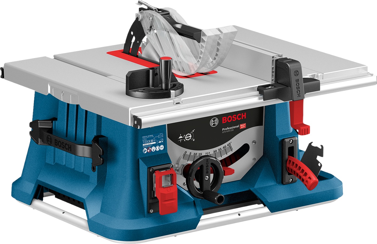 Bosch GTS 635-216 Fierastrau circular de banc 1600 W + GTA 560 Masa de lucru