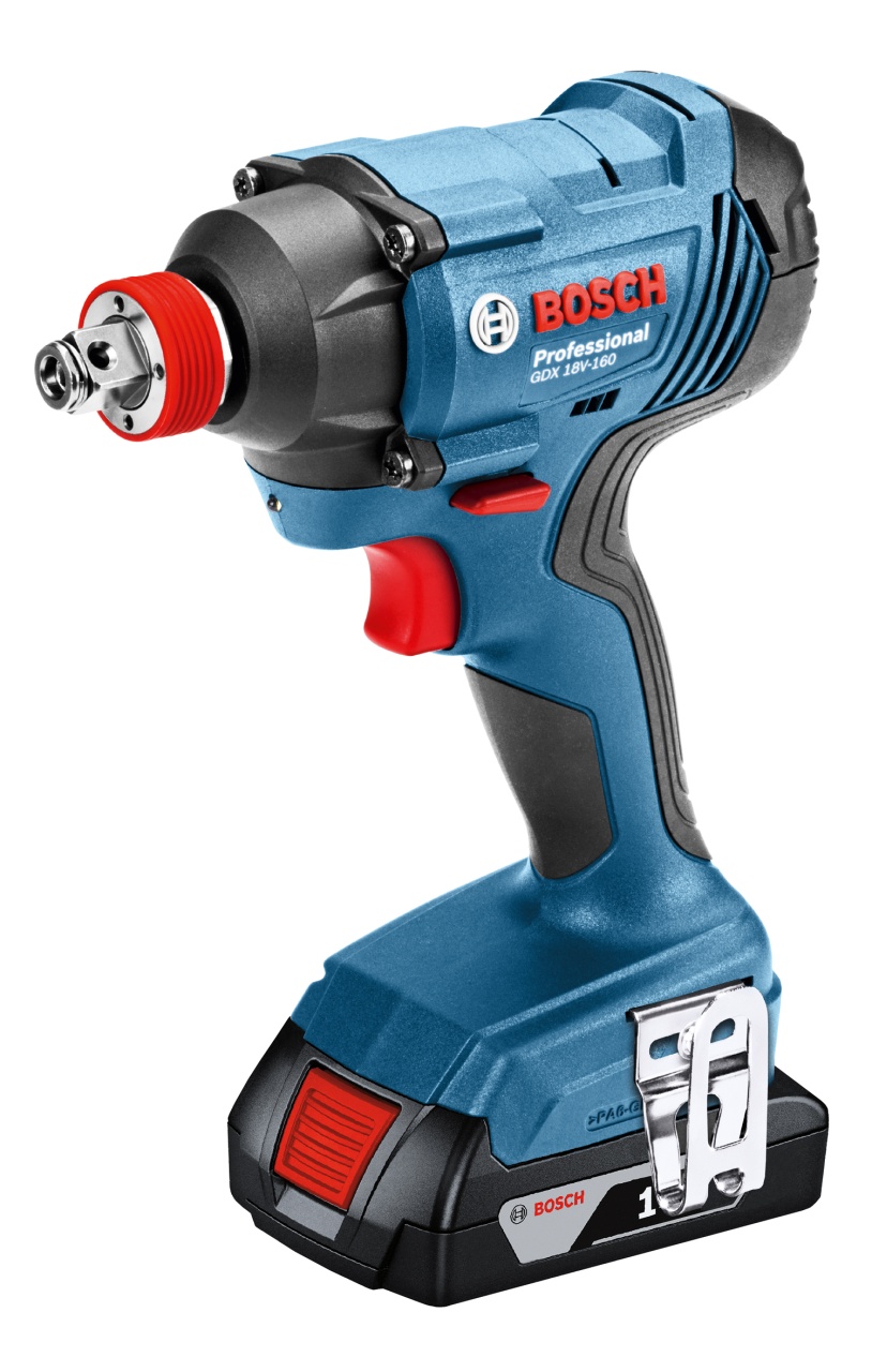 Bosch Masina de insurubat cu impact, GDX 180-LI, cu 2 acumulatori Li-Ion 18 V, 2 Ah, 180 Nm