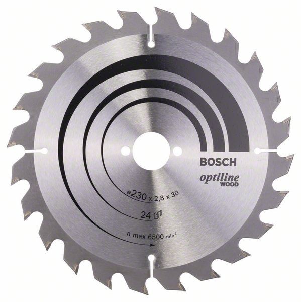 Bosch Panza fierastrau circular Optiline Wood, 230x30x2.8mm, 24T