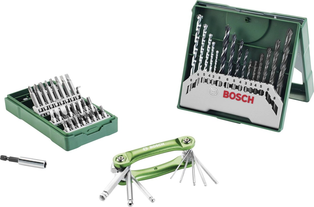 Bosch Set 15 burghie + set 25 biti + unealta hex