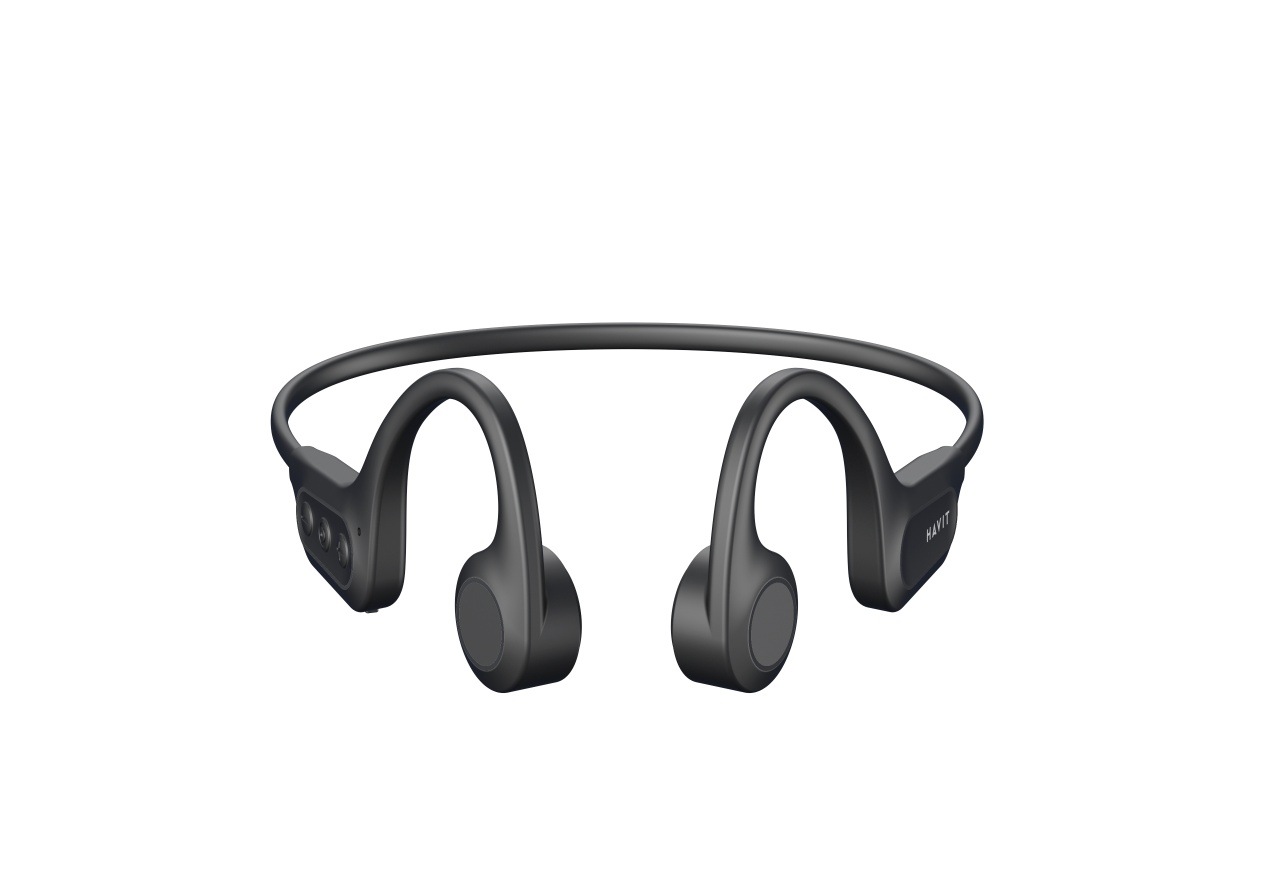 Casti wireless HAVIT E531BT Neckband Conductie osoasa, Negru