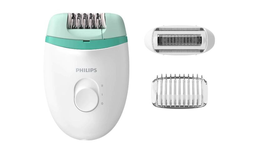 Epilator Philips Satinelle BRE245/00, 2 viteze, cap de epilare lavabil, 2 accesorii, Alb - 1 | YEO