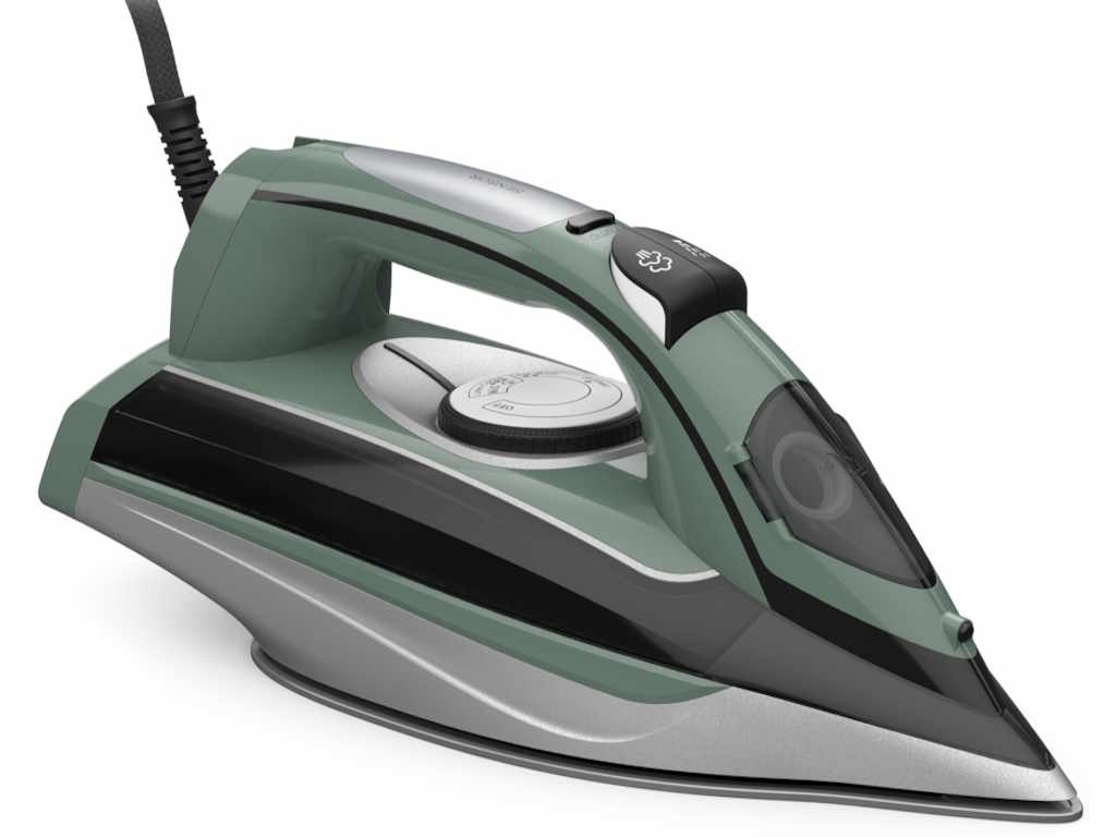 Fier de calcat cu iPump Tesla IR600BGP, 3000Wsenzor maner, rezervor 400ml, autocuratare, verde - 2 | YEO