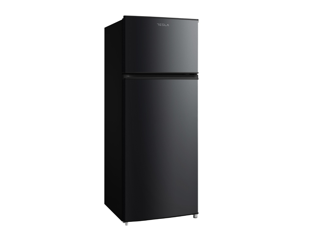 Frigider cu doua usi Tesla RD2100MBE, E, 207L,H143Usi reversibile, iluminare LED, Negru - 1 | YEO