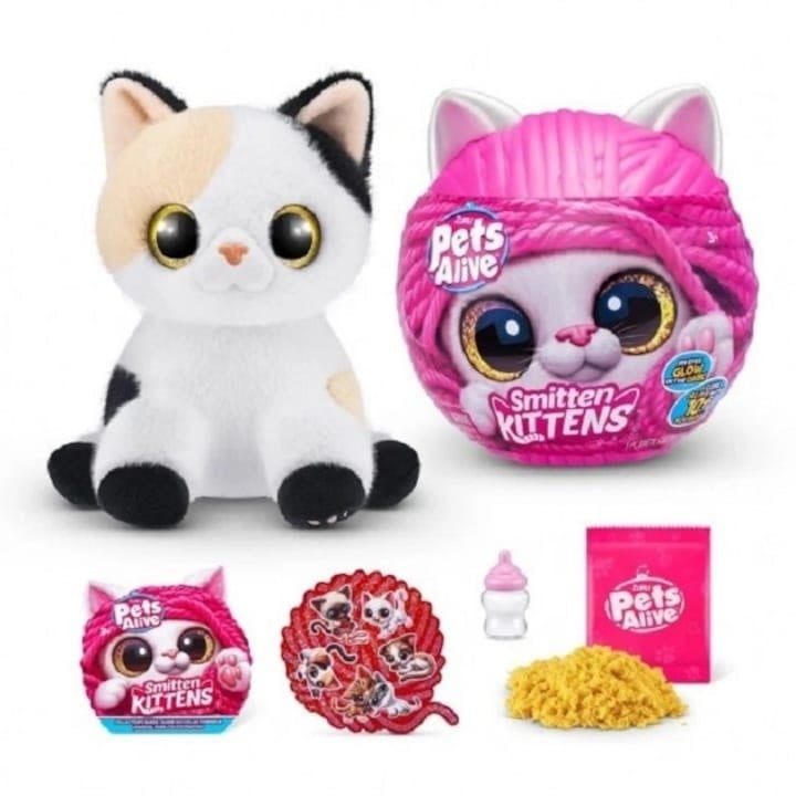 Jucarie de plus surpriza Pets Alive - Motanas Interactiv, Smitten Kittens - 1 | YEO