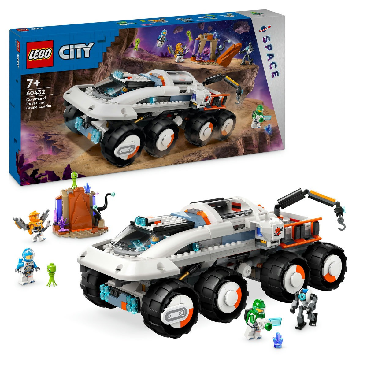 LEGO® City - Rover de Comanda si Incarcator cu Macara 60432, 758 piese - 2 | YEO