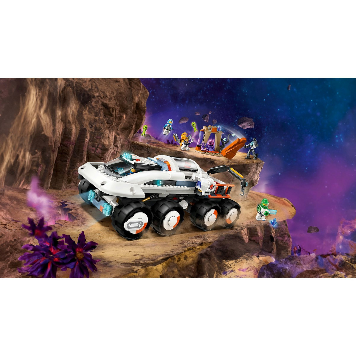 LEGO® City - Rover de Comanda si Incarcator cu Macara 60432, 758 piese