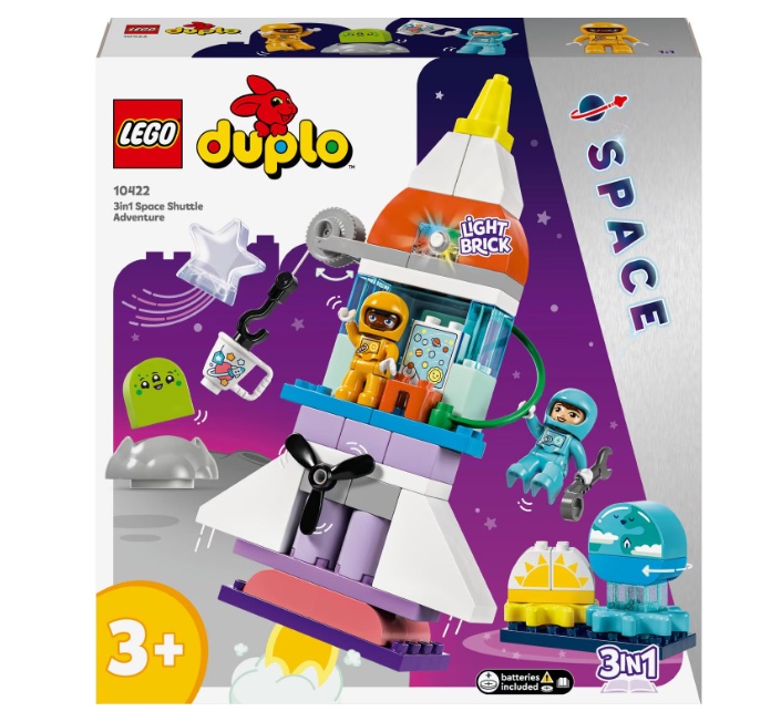 LEGO® DUPLO® - Aventura cu naveta spatiala 3 IN 1 10422, 58 piese