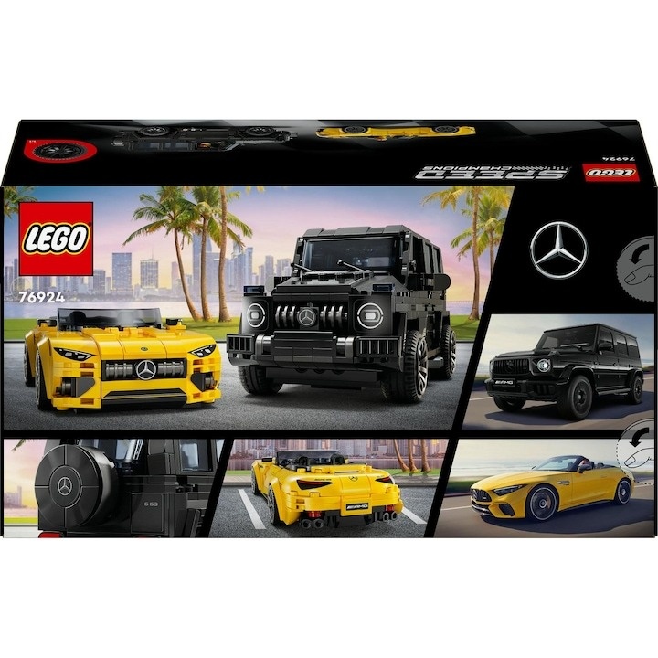 LEGO® Speed Champions - Mercedes-AMG G 63 si Mercedes-AMG SL 63 76924, 808 piese