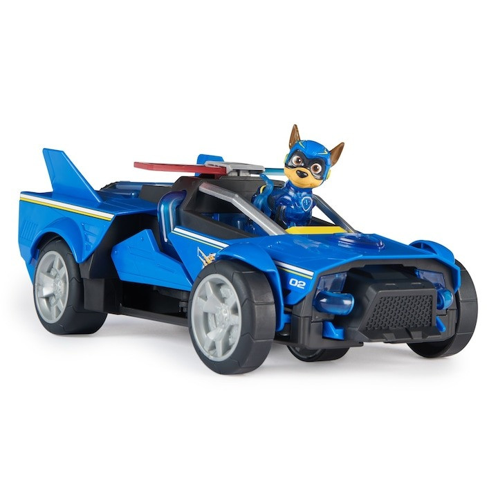 Masinuta Paw Patrol The Mighty Movie - Chase Mighty Transforming Cruiser