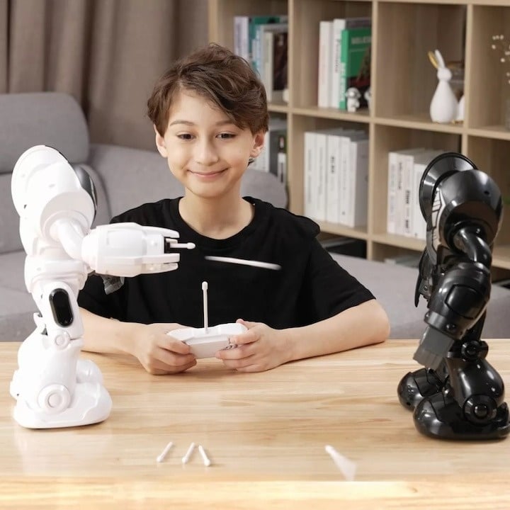 Robot cu Telecomanda Silverlit Ycoo Robo Blast One - Alb