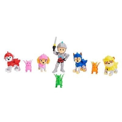 Set 8 Figurine Paw Patrol Rescue Knights Figure Gift Pack, 10cm